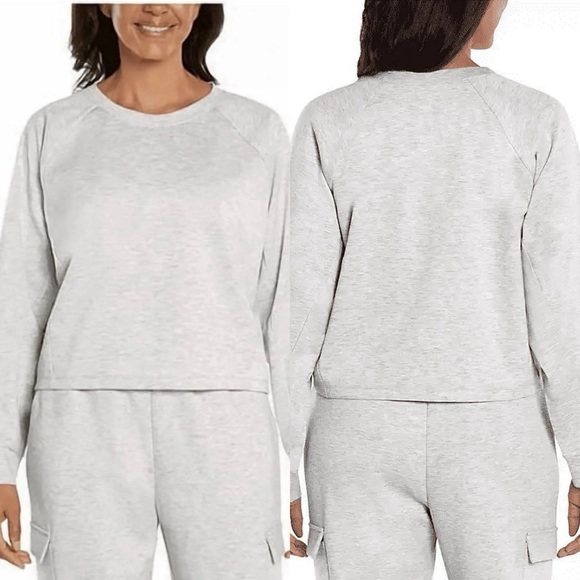 Express Ladies Heather Gray Casual/Lounge Set, XXL - Picture 3 of 8
